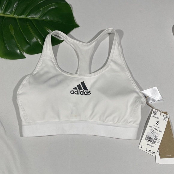 NWD Adidas [ Small ] Don't‎ Rest Alphaskin Racerback Sports Bra White - Picture 3 of 12